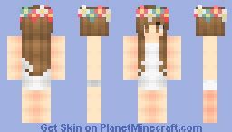 ∞ρєηgυιη∞ Flower crown Minecraft Skin