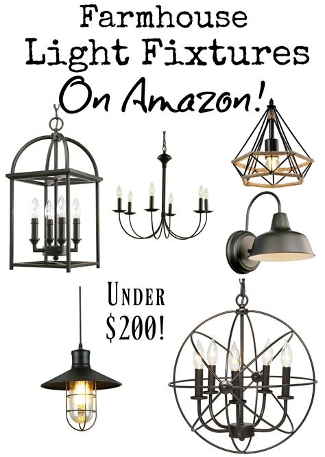 Farmhouse Light Fixtures under $200 {on Amazon!} - Southern Made Simple | Farmhouse light ...