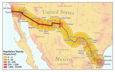 Map Of California Mexico Border – secretmuseum