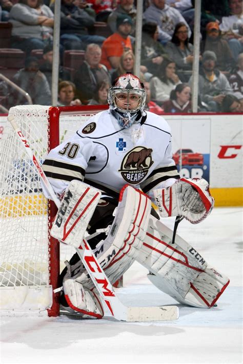 03.31.15 - Hershey Bears goaltender Pheonix Copley. Photo courtesy of JustSports Photography ...