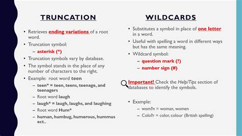 Truncation and Wildcards - YouTube