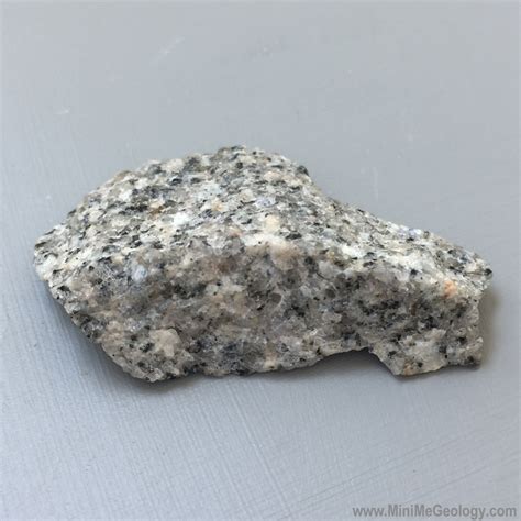 Gray to White Granite Igneous Rock - Mini Me Geology