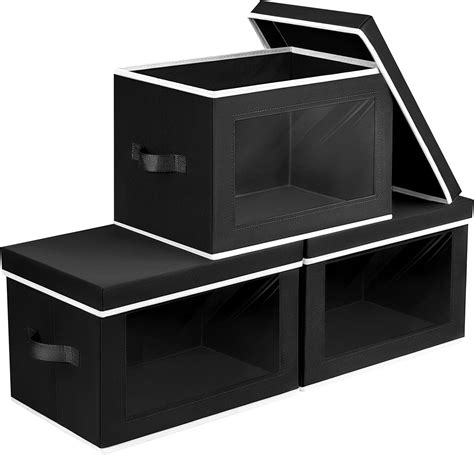 Amazon.com: Homsorout Storage Cubes with Lids, Collapsible Storage Bins ...