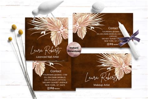 BOHO Business Card Template Graphic by Andreea Eremia Design · Creative Fabrica