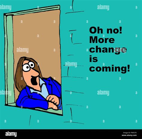 Business cartoon fear change hi-res stock photography and images - Alamy