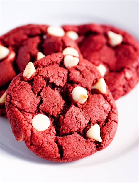 Red Velvet White Chocolate Chip Cookies Recipe | Recipes.net