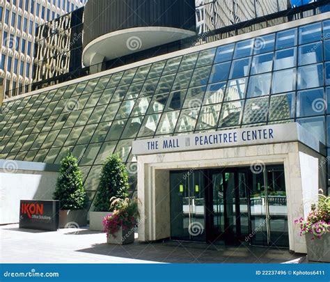 Entrance To the Mall at Peachtree Center Editorial Photo - Image of ...