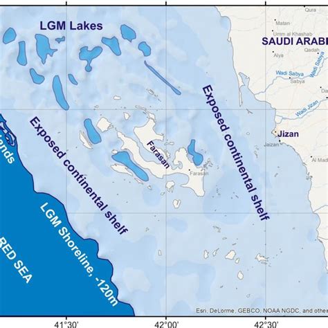 Location map (A) of the survey areas Farasan 1, Farasan 2 and Transects... | Download Scientific ...