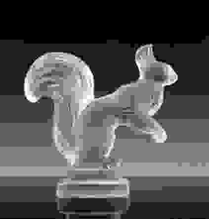 Art Deco Glass Figurine ' Squirrel ' 1930' H.hoffmann Auction