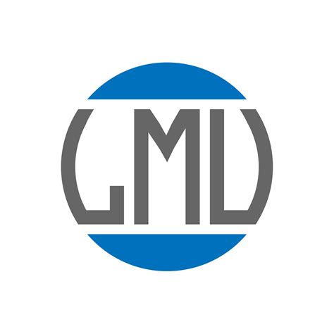 LMU letter logo design on white background. LMU creative initials circle logo concept. LMU ...