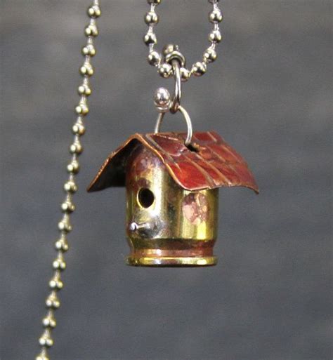 Mini birdhouse made from a bullet casing. | Bullet casing jewelry, Bullet jewelry, Bullet casing