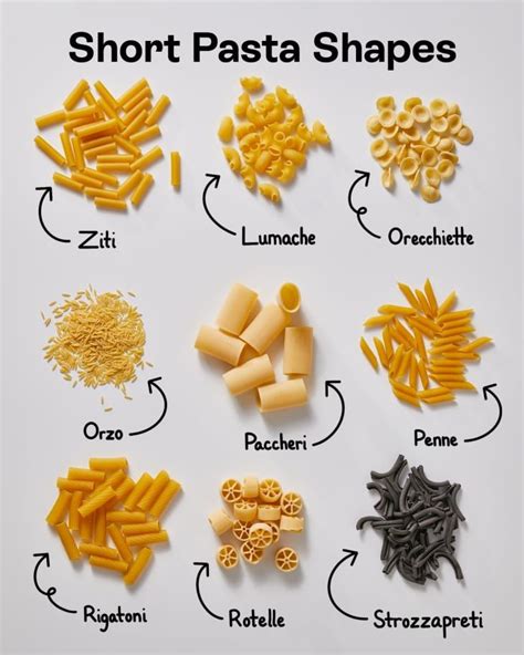 35 Popular Pasta Shapes — Plus the Best Sauce to Serve with Each (Visual Guide) | Kitchn ...