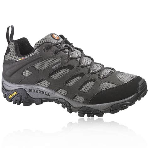 Merrell Moab Mens Black Gore-Tex Waterproof Walking Hiking Boots Shoes ...