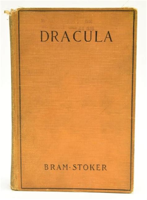 Sold Price: Bram Stoker's Dracula First Edition Hardback Book - Invalid ...