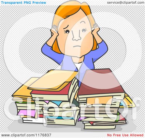 woman is overwhelmed with paperwork Royalty Free Vector Clip Art - Clip Art Library
