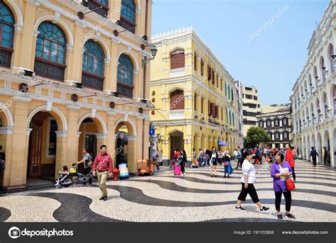 Historic Centre of Macau-Senado Square in Macau China – Stock Editorial Photo © tang90246 #191102808