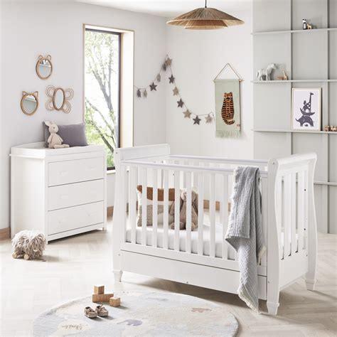 Eva 2 Piece Nursery Room Set - White - Babymore