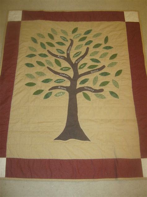 Sewing Sanity: Family Tree Quilt