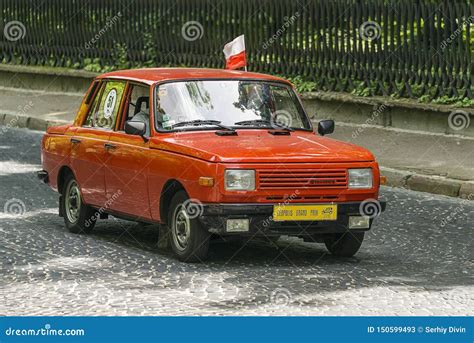 Old retro car WARTBURG editorial stock photo. Image of land - 150599493