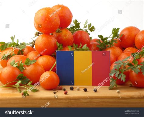 Chad Flag On Wooden Panel Tomatoes Stock Photo 706572382 | Shutterstock