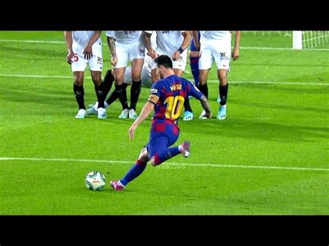 Lionel Messi Scoring Free Kicks Like Penalties - YouTube