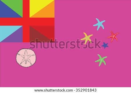 Flag Coral Sea Islands Vector Illustration Stock Vector 352901843 ...