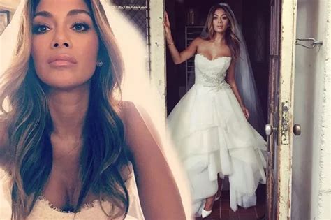 Nicole Scherzinger makes a blushing bride eight months after Lewis Hamilton split - Mirror Online