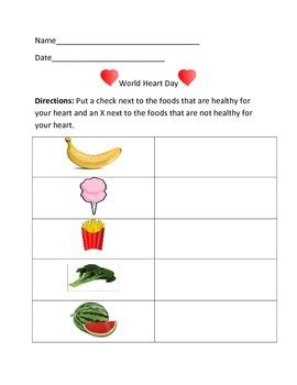 World Heart Day Packet by Special Ed Teacher's Corner | TPT