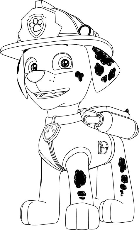 marshall coloring page ideas paw patrol ready for download