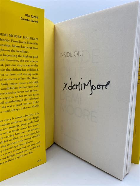 Inside Out - Demi Moore (Signed Book)