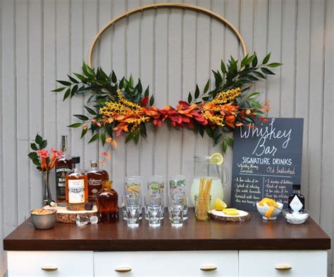 Easy to Make Whiskey Bar Perfect for Parties • Sage to Silver | Whiskey ...