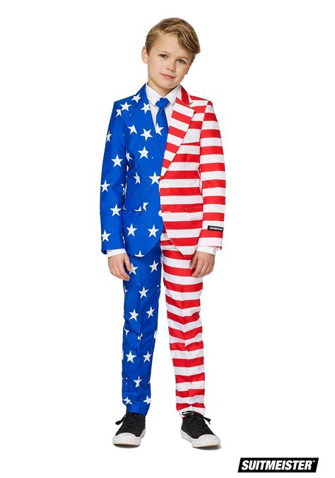 USA Flag Suitmeister Suit Costume for Boys