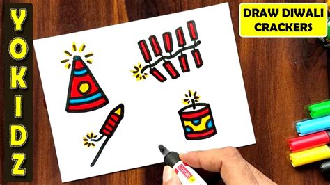 DIWALI CRACKERS DRAWING EASY / CRACKERS DRAWING - YouTube