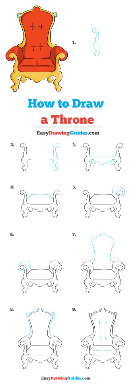 How to Draw a Throne - Really Easy Drawing Tutorial | Easy drawings, Drawing tutorial easy ...