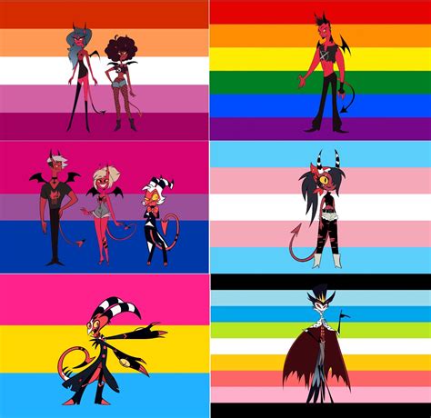 LGBTQ+ Helluva Boss Characters by Bluespider17 on DeviantArt