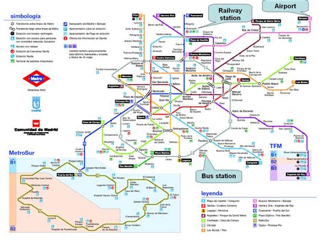 Madrid train station map - Madrid railway station map (Spain)