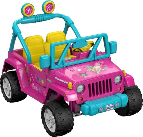 Power Wheels Disney Princess Jeep Wrangler Ride-On Toy With Sounds Phrases, Preschool Child Toy ...