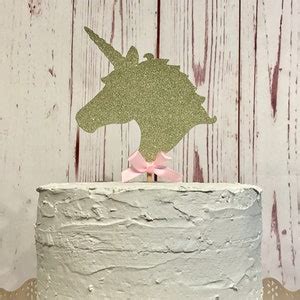 Glitter Unicorn Cake Topper, Unicorn Cake Decorations, Unicorn 1st Birthday, Unicorn Baby Shower ...