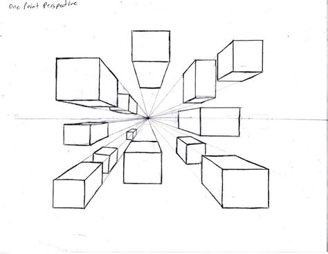 1 Point Perspective Drawing, Perspective Drawing Architecture ...