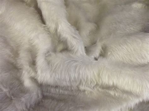 Plain Fun Faux Fur Fabric Material - NEW SILVER - CRS Fur Fabrics