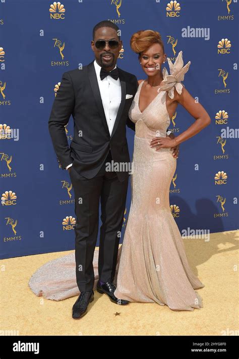 Sterling K. Brown and Ryan Michelle Bathe at the 70th Primetime Emmy ...