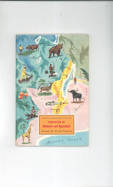 Federation Of Rhodesia & Nyasaland Around The World Program Evelyn Irons Vintage