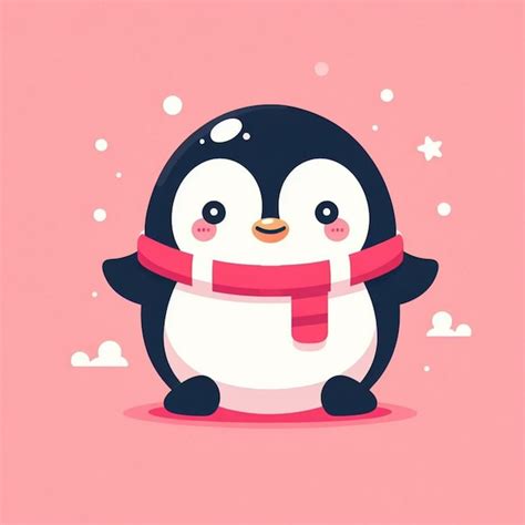 Premium Photo | Penguin background desktop wallpaper cute vector