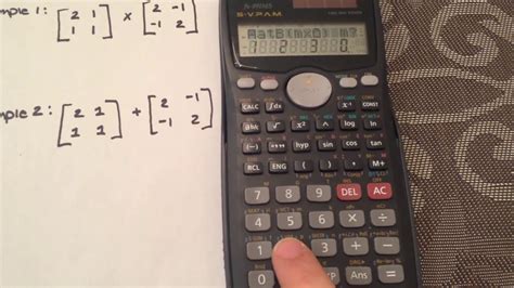 Matrices: Multiplying & Adding Matrices using your calculator Casio fx ...