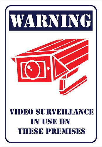 Warning Video Surveillance Cctv Metal Sign 450X600 | affordablesignscomau