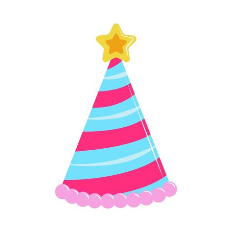 party hat with star 6098643 Vector Art at Vecteezy