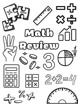 Grade 3 Math Cover Page by Madison Seller | TPT