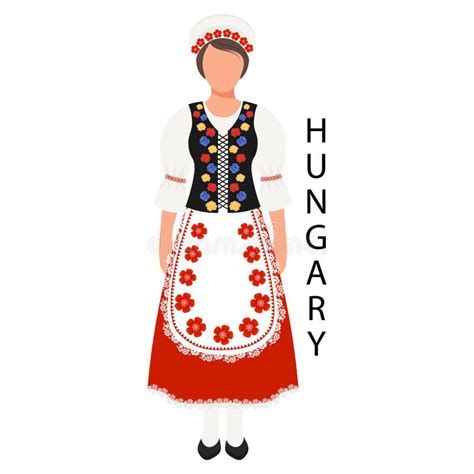 A Woman in a Hungarian Folk Costume and Headdress. Culture and ...