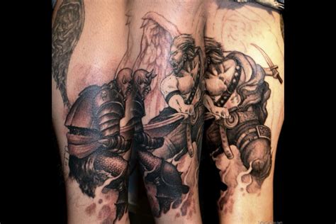 Free Download Fighting Angel Tattoos Tattoo Designs Hd Wallpaper | Fighting tattoo, Demon tattoo ...