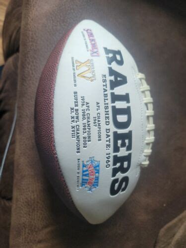 NEW Raiders NFL Super Bowl Football COLLECTOR EDITION SIGNED Phil Villapiano #41 | eBay